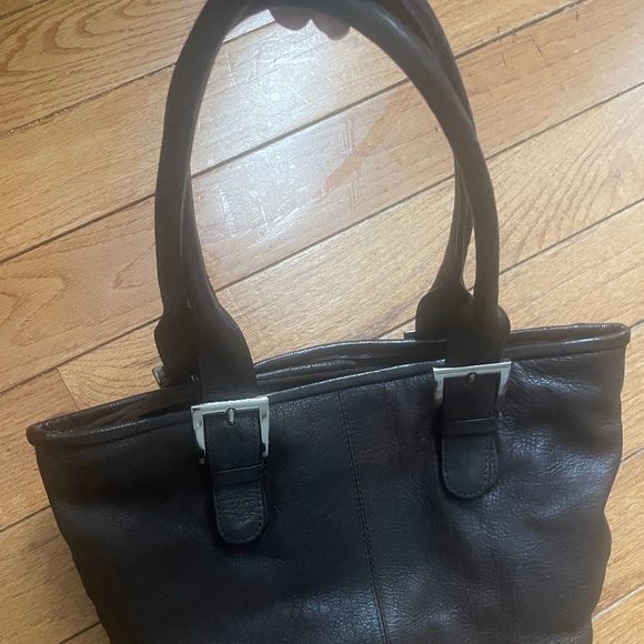 Vintage Brown leather Biacci New York bag - Picture 2 of 3